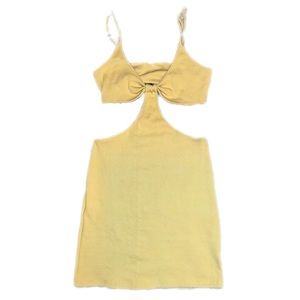 Island Gypsy Yellow Cutout Sundress